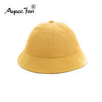 [hot]Parent-child Road Traffic Safety Bucket Hat Unisex Solid Yellow Men Women Panama Cap Japanese Kindergarten Hats Children Sunhat