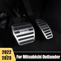 แผ่นกันลื่นสำหรับ Mitsubishi Outlander 4 GM N PHEV 2022 2023 2024ที่เหยียบอะลูมินัมอัลลอยแป้นเหยียบรถยนต์