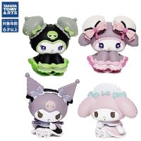 หุ่นโมเดลในอนิเมะของเล่นสำหรับเด็ก TakaraTomy Original Sanrio Kuromi And My Melody 4ชิ้น/เซ็ต