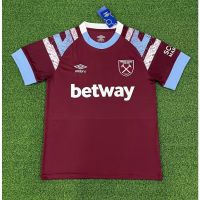 ✕❈ เสื้อกีฬาแขนสั้น ลายทีมชาติฟุตบอล West Ham United 2324 ชุดเหย้า คุณภาพสูง