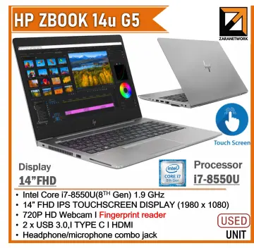 HP EliteBook 840 G5 1.9GHz Core i7 14in display - Windows 10 Pro
