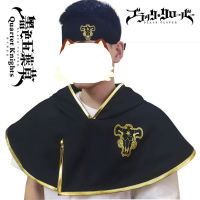 Black Clover Cloak อะนิเมะคอสเพลย์เครื่องแต่งกาย Asta Cloak Black Bull Cape Headband คอสเพลย์เครื่องแต่งกาย Halloween