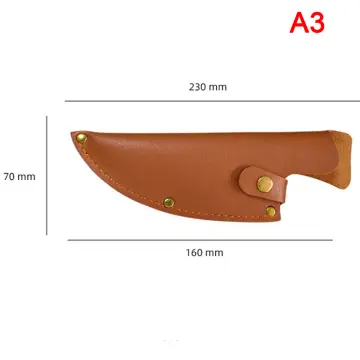 PU Faux Leather Knife Cover Western Kitchen Knife Sheath Portable Fruit Knife  Chef's Knife Multipurpose Sheath