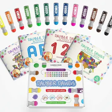 Cameron Frank Products 8-pack Washable Dot Markers Bingo Daubers Dabbers  Dauber Dawgs Kids Toddlers Preschool