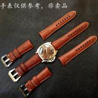 Suitable For Hand-carved leather watch strap suitable for Panerai PANERAI LUMINOR brown wristband 26mm