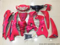 ชุดสีWAVE125Rชมพูล้วน+หน้ากากหลัง+อกไก่