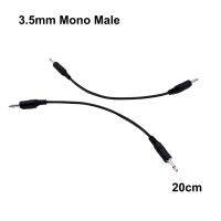 2pcs 3.5mm 1/8" TS Male Mini Plug to Male Monaural Mono Audio Cable 20cm 12V Trigger IR Infrared Sensor Receiver Extender Cables