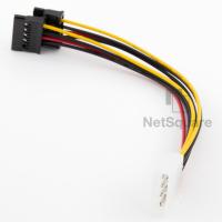 4-Pin IDE Molex Male to Dual SATA 15-Pin Y Splitter Female HDD Power Adapter Cable สาย