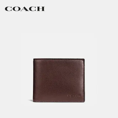 COACH กระเป๋าสตางค์ผู้ชายรุ่น 3-In-1 Wallet สีน้ำตาล 74991 MAH