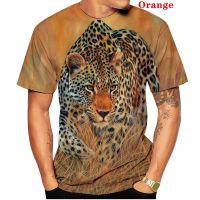 2023 newMenWomen 3d T Shirt Animal Short Sleeves Cool Fashion Casual Leopard Print Tees Funny Tops