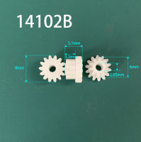 14102B 0.5M คู่เกียร์พลาสติก 8 มม.เส้นผ่านศูนย์กลาง 14 ฟัน + 10 ฟัน Double-Layer เกียร์ของเล่นอุปกรณ์เสริม 10 ชิ้น/ล็อต-aerwererwess