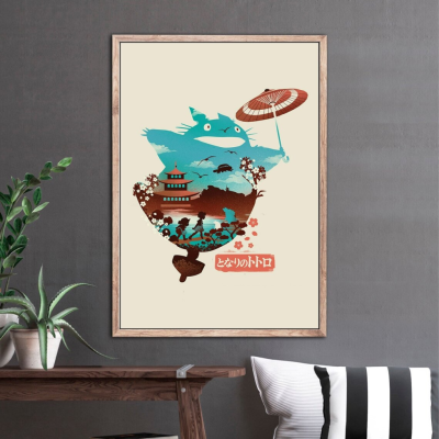 เพื่อนบ้านของฉัน Totoro Poster - Hayao Ghibli Miyazaki Art Canvas Print - Abstract Alternative Works For Home Decoration