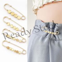 【hot sale】 ❂ B36 Vintage Simple Anti-glare Gold Metal Brooches Ceremonial Fashion Simulated Safety Jeans Tighten Waist Brooch Pin Jewelry Ornaments for Scarf Coat Bag Garment Accessories