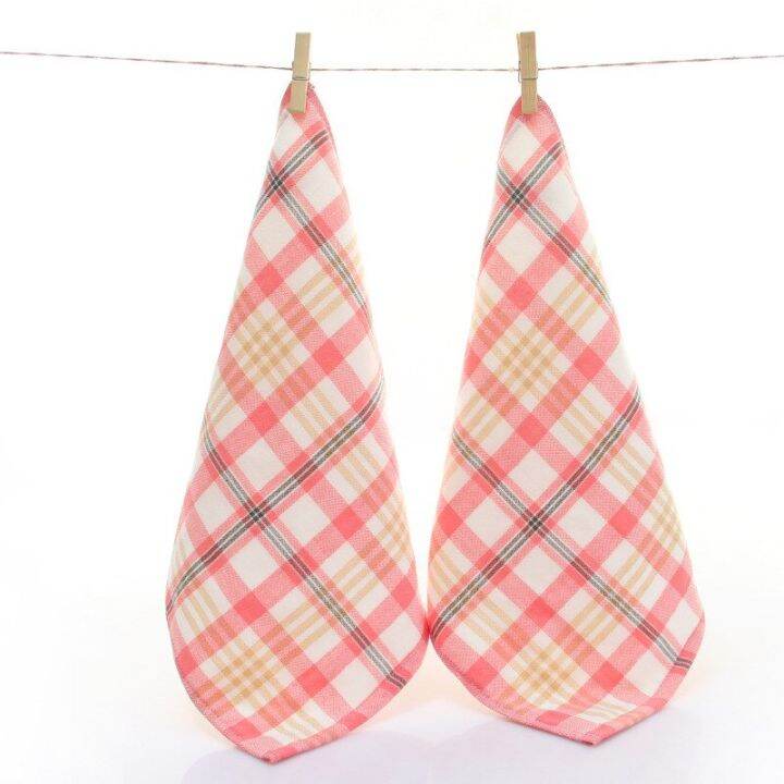 1pc-34x34cm-japanese-color-plaid-100-cotton-soft-absorbent-square-adult-children-face-towel