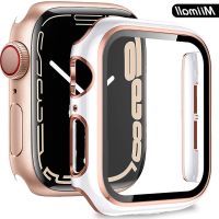 COD DSFGERTGRUER Miimall เคส เข้ากันได้ apple Watch Series 7 8 Case 45 มม. 41 มม. เคสกันกระแทกพร้อมตัวป้องกันหน้าจอแก้วในตัว สำหรับ แอปเปิ้ลวอช 8/iWatch 7 41mm 45mm