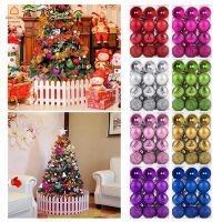 [Precious] 24 Pcs Christmas Tree Glitter Ball Baubles Decorations/ Xmas Product Decoration