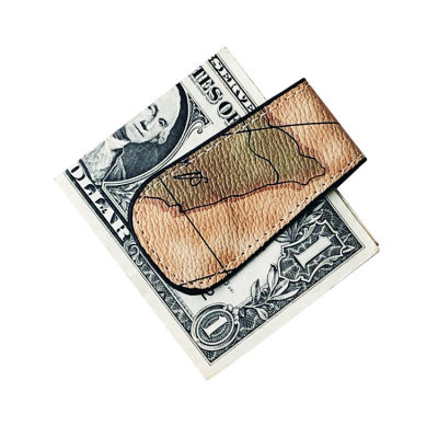 Cestlafit Store คลิปเหรียญแบบแม่เหล็กลายแผนที่คลิปหนีบธนบัตรสุดสร้างสรรค์คลิปหนีบเหรียญกระเป๋าสตางค์แบบพกพาขนาดเล็ก