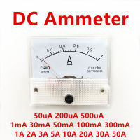 85c1 Dc แผงแอนะล็อกโวลต์มิเตอร์แอมมิเตอร์แอมป์โวลต์มาตรวัดมิเตอร์500ua 50ma 1a 5a 10a 50a 30a 20a