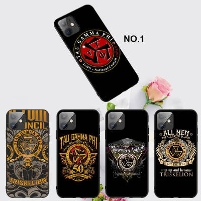 Casing หรับ iPhone 14 13 11 Pro Max 11 Mini 8+ 8 Plus EL112 Triskelion Logo Pattern Phone เคสโทรศัพท์ อ่อนนุ่ม TPU Shockproof Black ปก