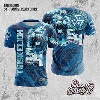 Tau Gamma Phi Triskelion 54 Anniversary Frat Shirt- Blue Lion Full Sublimation Tqtp comfortable