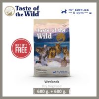 [1 แถม 1] อาหารสุนัข Taste of the wild Wetlands สูตรเป็ด ขนาด 680 g.