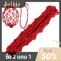 Jollic ถุงตาข่ายสำหรับฝึกลูกฟุตบอลสำหรับเยาวชนถุงตาข่ายบาสเก็ตบอลตาข่ายแบบมืออาชีพสำหรับกีฬากลางแจ้ง