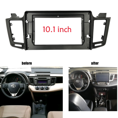 Car 2Din Android 12 Car Stereo Radio 9/10 Inch Fascia Frame For Toyota RAV4 2013-2019 Audio Fitting Adaptor Facia Panel Frame Kits
