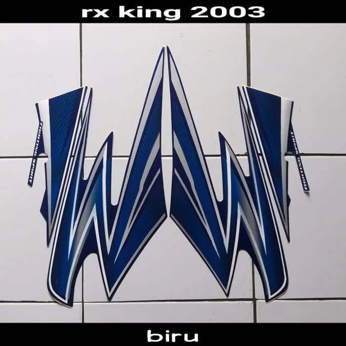 Striping Sticker Rx King 03 Biru Sticker Strip Decal Lazada Indonesia