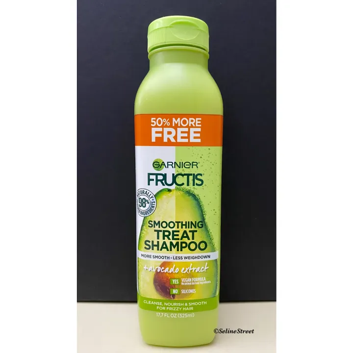 Garnier Fructis Smoothing Treat Shampoo + Avocado Extract for Frizzy