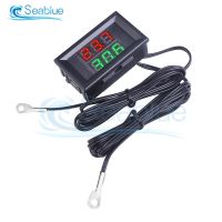 New Product DC 4V-28V 0.28 Inch Mini LED Dual Display Digital Temperature Sensor With NTC Waterproof Metal Dual Probe Temperature Tester