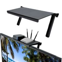 【CW】 Adjustable TV Top Shelf Computer Desktop Storage Rack Media Boxes Router Office Organizer