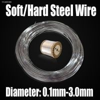 ✇❃ L 1-10 Meters Diameter 0.1mm-3.0mm 304 Stainless Steel Wire Soft/Hard Steel Wire Single Strand Lashing Round Bright Steel Wire