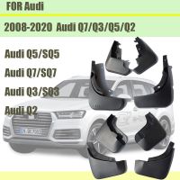 สำหรับ Audi Q3 Q5 Q7 Q2บังโคลนรถ Audi Q3 Q5 Sline แผ่นบังโคลน Q7รถสปอร์ตบังโคลนแผ่นกันกระเซ็นอุปกรณ์ตกแต่งรถยนต์2008-2020