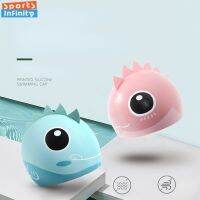 Cute Cartoon Fish Dino Silicone Swimming Cap for Children Protect Ears Swim Hat for Boys Girls Kids Swimming Pool Accessories Swim Caps