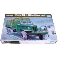 เป่าแตร01003 135โซเวียต ZIL-157K ZIL157K 6x6ทหารรถบรรทุกรถเด็กของขวัญของเล่นพลาสติกประกอบอาคารโมเดล