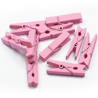 20pcs/lot Party Decoration Mini Colored Spring Wood Clips Craft Clips Clothes Photo Paper Peg Pin Clothespin