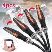 ❆ 2/4PCS LED Motorcycle Turn Signal Lights Amber Flashing Indicator Rear Lights Lamp 12v IP7 Waterproof Motorcycle Accessories