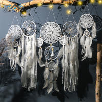 BSIDE 5Pcs Handmade Feather Dream Catcher ชุดแขวน Dreamcatcher เครื่องประดับ Wind Chimes Art สำหรับ Home Wall Decor