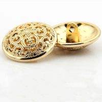 10Pcs/Lot Round Vintage Metal Flower Pattern Buttons For Clothing Sewing Knitting Supplies DIY Decorative Garment Coat Buttons Haberdashery
