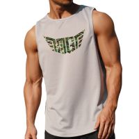 New Casual Fashion Elastic Mesh T-shirt Gym Tank Tops Men Bodybuilding Fitness Sleeveless Singlet Summer Workout Muscle Vests