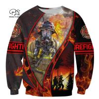 PLstar Cosmos 3DPrint FireFighter Firemen Fire Hero Harajuku Streetwear MenWomen FunnyZip HoodiesSweatshirtsJacketsa15