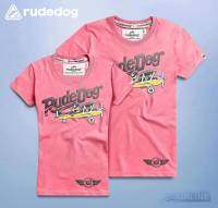 Rudedog เสื้อยืดชาย รุ่น Airline สีชมพู (ราคาต่อตัว)