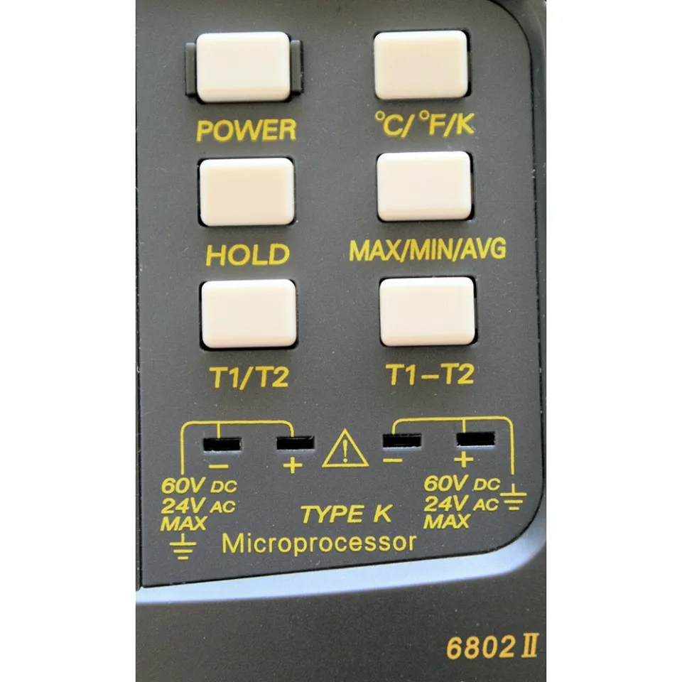 Dual Channel K-type Digital Thermocouple Thermometer 6802 II 4x