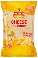 Mission Tortilla Chips Cheese Flavoured 65g ขนมข้าวโพดทอดกรอบรสชีส ขนาด 65 กรัม (0274)