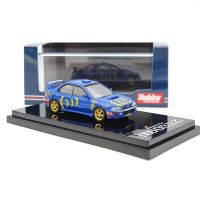 งานอดิเรกญี่ปุ่น1:64 Impreza WRX รถโมเดล Diecast GC8 Subaru โลหะหล่อกล่องอะคริลิคของขวัญสำหรับเด็กผู้ชาย