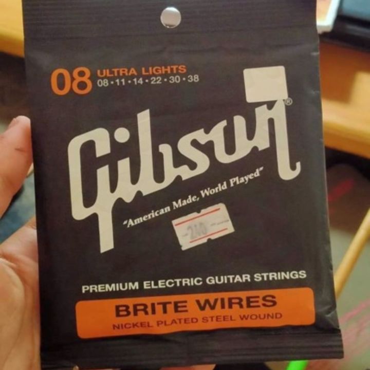 gibson-สายกีต้าร์ไฟฟ้า-เบอร์-8-รุ่น-g08-ultra-lights