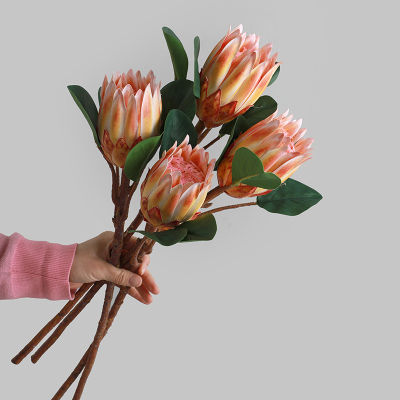 ดอกไม้จำลองมือจับขนาดกลางวัสดุจัดวางดอกไม้จักรพรรดิสำหรับตกแต่งบ้านสไตล์ยุโรป