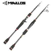 Mavllos Telescopic Fishing Rod 2.1M 2.4M 2.7M Lure Weight 4-21g Fast Ultralight Carbon Saltwater Spinning Casting Rod