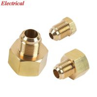 1pc Air Conditioning Copper Tube Female-Male SAE Flare Thread Tube Adapter 1/4 3/8 1/2 5/8 3/4 Reducer Joint Brass Pipe fitting