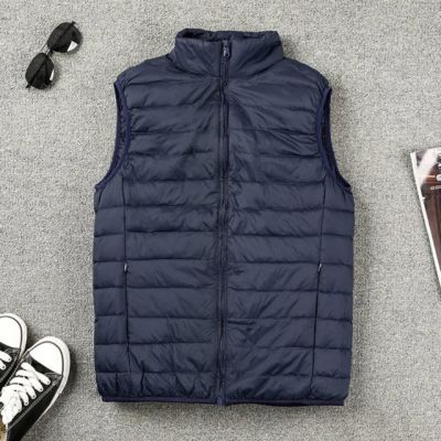 ZZOOI Winter Men Duck Down Vest 2022 Coat Ultralight Sleeveless Puffer Vest Jacket ultra thin warm lightweight down jacket Waistcoat